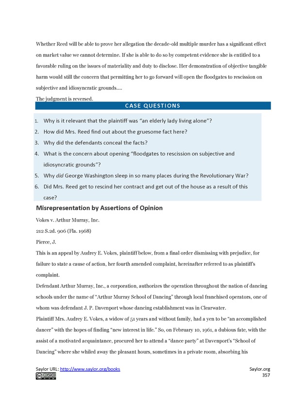 Business Law and the Legal Environment - Page 357